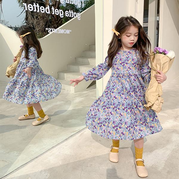 子供服 ワンピース 韓国子供服 女の子 キッズ 春服 長袖 花柄ワンピース 子供ドレス Dress 子ども服 ベビー服 お姫様 おしゃれ 可愛い カジュアル 新品 90 100 Y アユストア 通販 Yahoo ショッピング