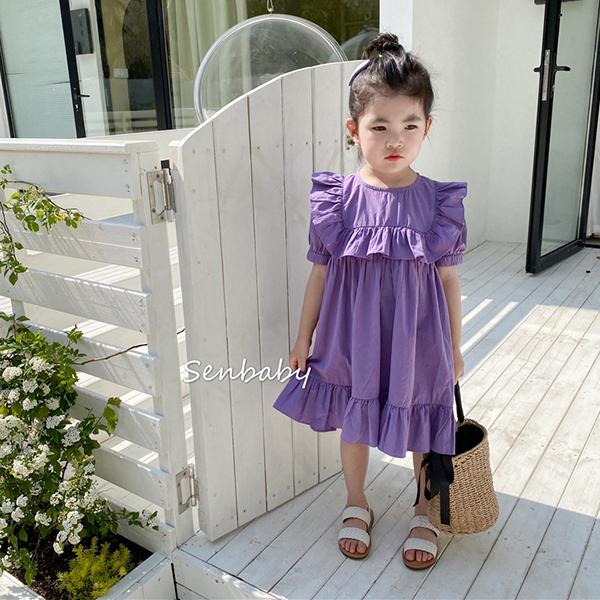 子供服 ワンピース キッズ 女の子 春夏 半袖 ワンピース フリル 韓国子ども服 ジュニア 子供ドレス Dress ベビー服 お姫様 おしゃれ 可愛い カジュアル 新品 Y アユストア 通販 Yahoo ショッピング