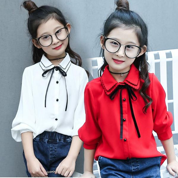 ブラウス キッズ 長袖 韓国子供服 女の子 トップス シフォンシャツ 春 子供服 Tシャツ 普段着 ベビー服 カジュアル 可愛い おしゃれ お出かけ 通学着 新品 150 Y アユストア 通販 Yahoo ショッピング