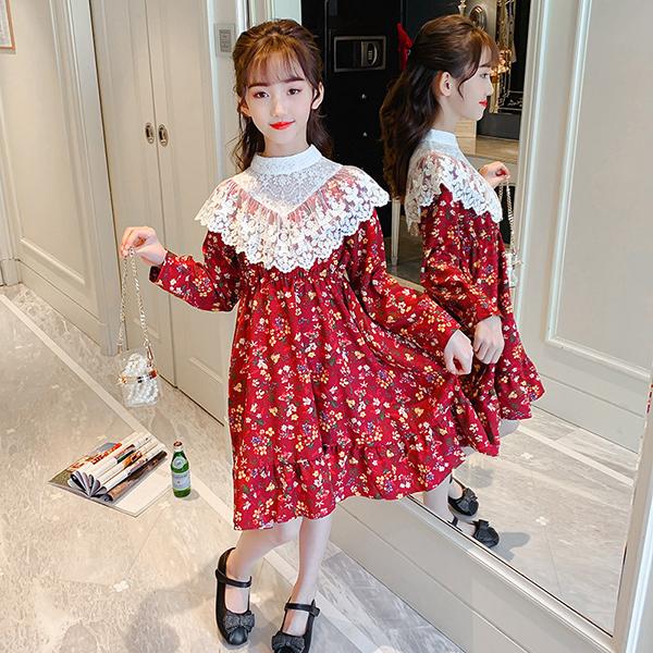 子供服 ワンピース 160 韓国子供服 女の子 キッズ 春服 長袖 花柄ワンピース 子供ドレス Dress 子ども服 ベビー服 お姫様 女児 おしゃれ 可愛い カジュアル 新品 Y457164 アユストア 通販 Yahoo ショッピング