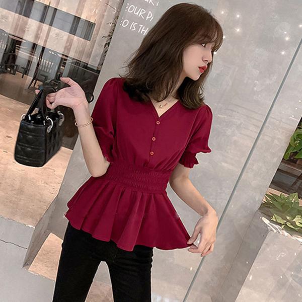 ブラウス レディース 半袖 白 オフィス 春夏 40代 トップス シフォンシャツ Vネック チュニック きれいめ おしゃれ 大きいサイズ 着痩せ 大人 上品 通勤 新品 Y アユストア 通販 Yahoo ショッピング