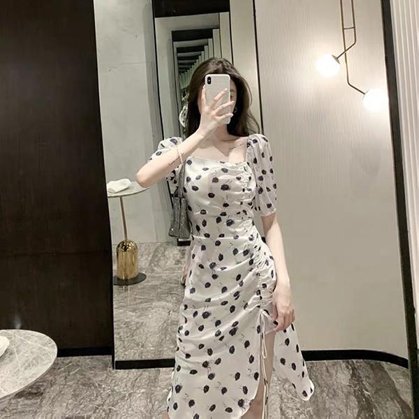 ワンピース レディース 40代 春夏 半袖 きれいめ 上品 シフォンワンピース 水玉 ロング丈 大きいサイズ パーティードレス おしゃれ 可愛い 韓国風 着痩せ 新品 Y アユストア 通販 Yahoo ショッピング