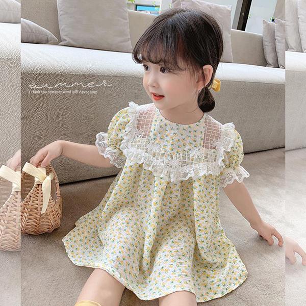 子供服 ワンピース キッズ 女の子 夏服 半袖 レースワンピース 花柄ワンピース 韓国子ども服 子供ドレス ベビー服 お姫様 おしゃれ 可愛い カジュアル 涼しい Y アユストア 通販 Yahoo ショッピング