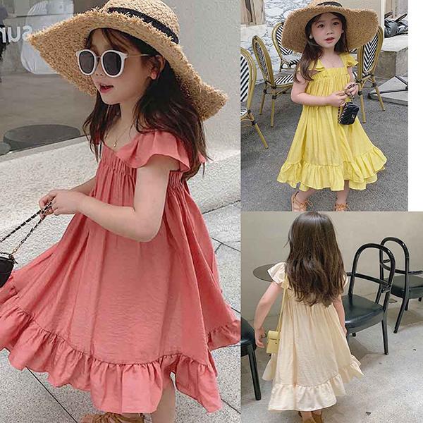 子供服 ワンピース キッズ 女の子 夏服 半袖ワンピース フリル 韓国子ども服 ベビー服 子供ドレス 結婚式 誕生日 七五三 赤ちゃん お姫様 おしゃれ 可愛い 新品 Y アユストア 通販 Yahoo ショッピング
