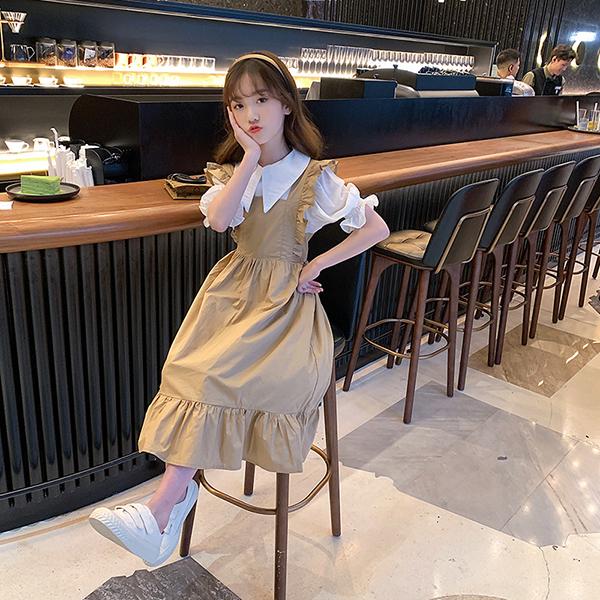 子供服 セットアップ キッズ 女の子 夏服 トップス 半袖 ブラウス シャツ ワンピース サロペット 韓国子ども服 ジュニア ベビー服 おしゃれ 可愛い カジュアル Y アユストア 通販 Yahoo ショッピング