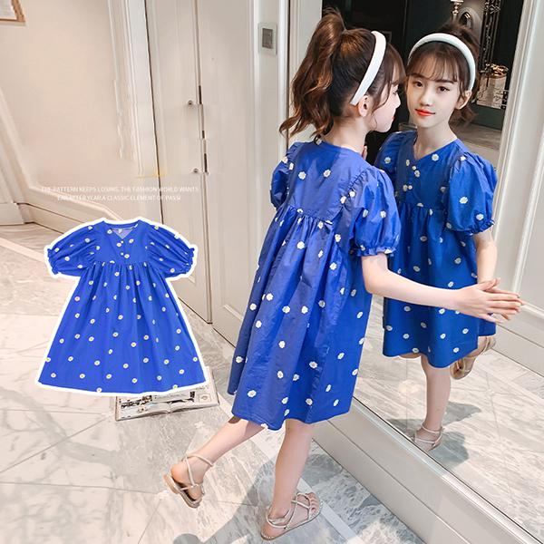 子供服 ワンピース 160 150 韓国子ども服 キッズ 女の子 夏服 半袖ワンピース 花柄 子供ドレス 結婚式 誕生日 ベビー服 ジュニア お姫様 おしゃれ 可愛い 新品 Y アユストア 通販 Yahoo ショッピング