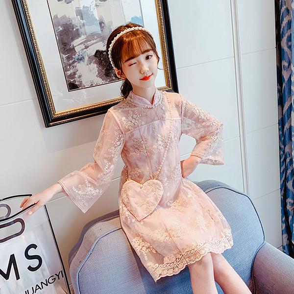 子供服 ワンピース ピンク 160 韓国子供服 キッズ 女の子 長袖 レースワンピース 春服 子供ドレス 結婚式 誕生日 七五三 お姫様 ベビー服 おしゃれ 可愛い 新品 Y アユストア 通販 Yahoo ショッピング