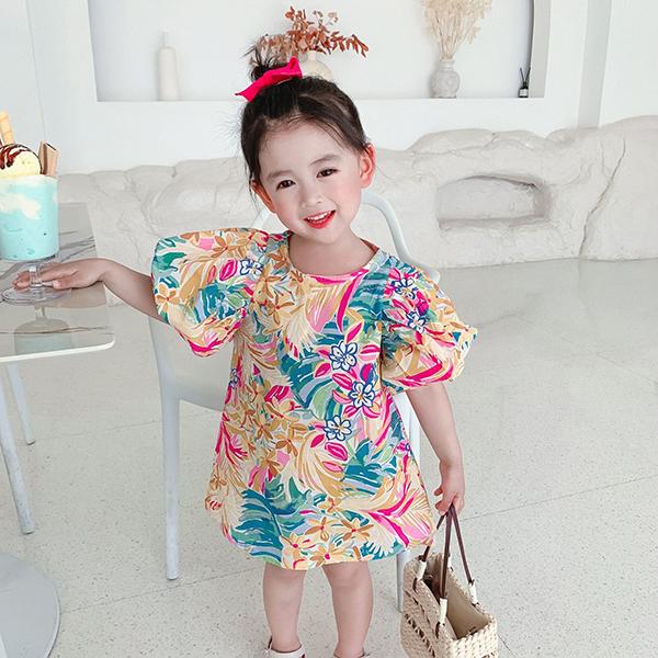 子供服 ワンピース 韓国子ども服 キッズ 女の子 夏服 半袖ワンピース 花柄 綿 子供ドレス 結婚式 誕生日 七五三 ベビー服 赤ちゃん お姫様 おしゃれ 可愛い 新品 Y アユストア 通販 Yahoo ショッピング