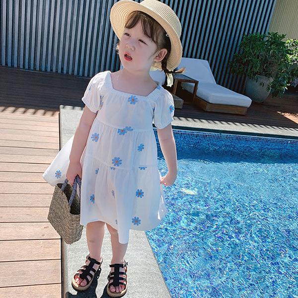 子供服 ワンピース 韓国子ども服 キッズ 女の子 夏服 半袖ワンピース 花柄 綿 子供ドレス 結婚式 誕生日 七五三 ベビー服 赤ちゃん お姫様 おしゃれ 可愛い 新品 Y アユストア 通販 Yahoo ショッピング