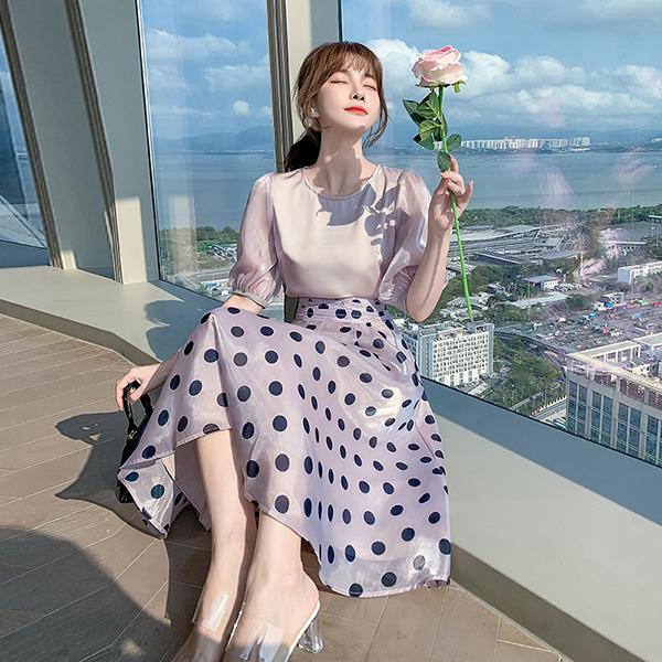 セットアップ レディース 夏 40代 代 コーデ カジュアル トップス ブラウス 半袖tシャツ ロングスカート 大きいサイズ 韓国風 おしゃれ 着痩せ 通勤 上品 新品 Y4577 アユストア 通販 Yahoo ショッピング