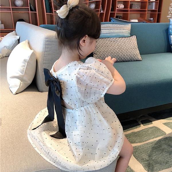 子供服 ワンピース キッズ 韓国子ども服 女の子 夏服 半袖ワンピース 蝶結び 水玉 子供ドレス 結婚式 誕生日 赤ちゃん ベビー服 お姫様 おしゃれ 可愛い 新品 Y アユストア 通販 Yahoo ショッピング