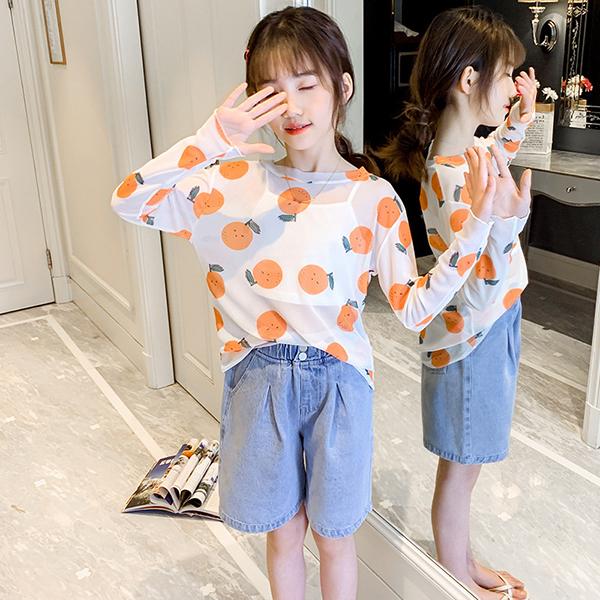 Uvカット Tシャツ キッズ 子供服 女の子 春夏秋 長袖 トップス 花柄 透ける 紫外線対策 日焼け防止 薄手 涼しい 羽織り 虫よけ 冷房対応 吸汗速乾 可愛い 新品 Y アユストア 通販 Yahoo ショッピング
