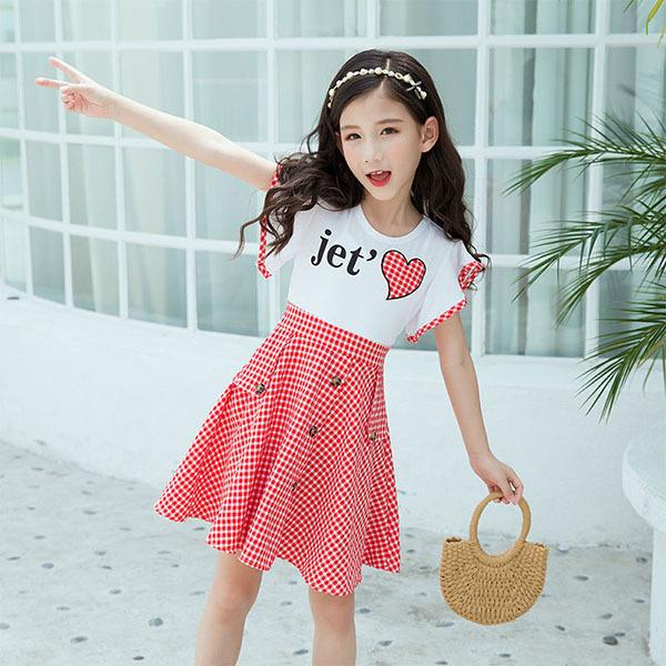 子供服 女の子 ワンピース 160 150 130 1 ドレス 子供 半袖ワンピース キッズ 春夏 チェック柄 韓国こども服 ジュニア お姫様 ベビー服 おしゃれ 可愛い 新品 Y45 アユストア 通販 Yahoo ショッピング