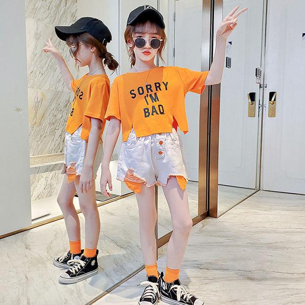 子供服 女の子 夏服 セットアップ 上下セット 半袖 Tシャツ ハーフパンツ ズボン 韓国子供服 キッズ ジュニア ベビー服 おしゃれ 可愛い 新品 160 150 130 1 Y アユストア 通販 Yahoo ショッピング