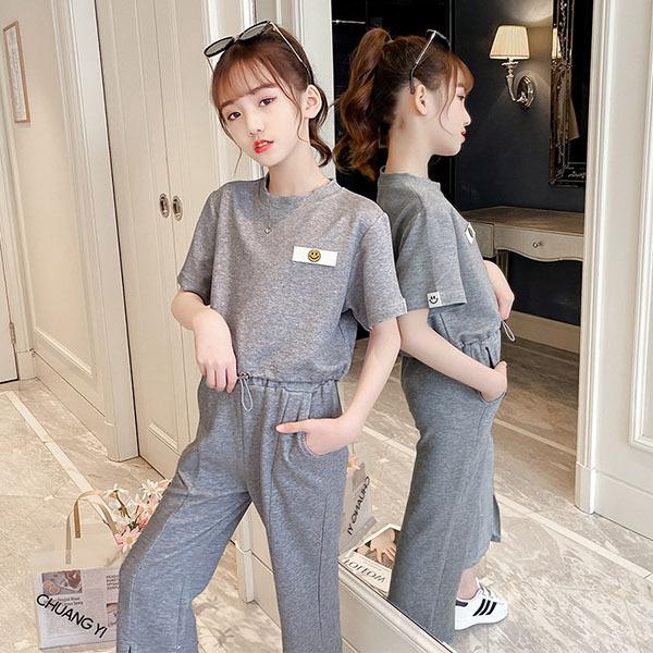 子供服 女の子 夏服 セットアップ 上下セット 半袖 Tシャツ ワイドパンツ ズボン 韓国子供服 キッズ ジュニア ベビー服 おしゃれ 可愛い 新品 160 150 130 1 Y アユストア 通販 Yahoo ショッピング