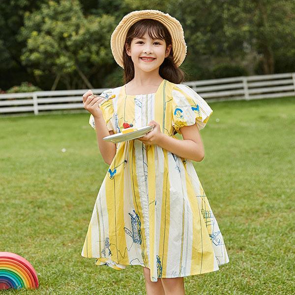 子供服 ワンピース 女の子 夏服 韓国子供服 半袖ワンピース 綿 子供ドレス キッズ ジュニア ベビー服 お姫様 誕生日 七五三 おしゃれ 可愛い 新品 160cm 150cm Y4585 アユストア 通販 Yahoo ショッピング