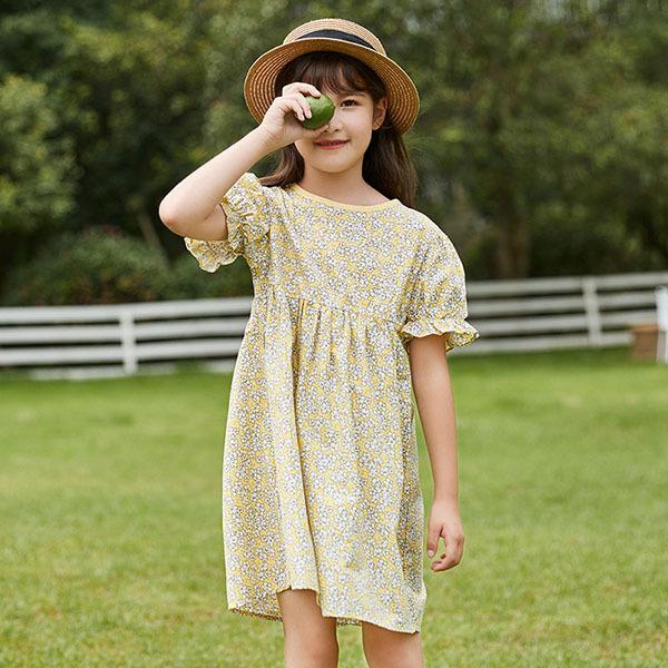 子供服 ワンピース 女の子 夏服 韓国子供服 半袖ワンピース 花柄 子供ドレス キッズ ジュニア ベビー服 お姫様 誕生日 七五三 おしゃれ 可愛い 新品 160cm 150cm Y アユストア 通販 Yahoo ショッピング