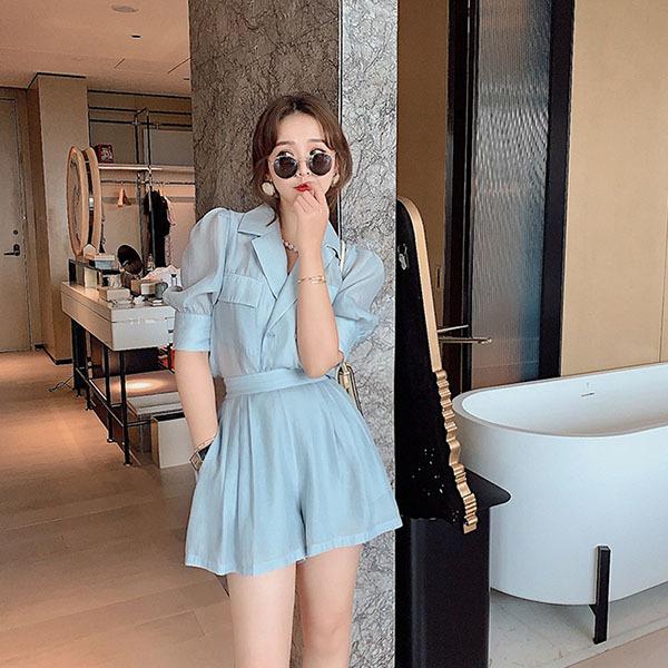 セットアップ レディース 夏服 カジュアル コーデ 40代 トップス ブラウス Tシャツ 半袖 ガウチョパンツ 半ズボン きれいめ 大きいサイズ おしゃれ 着痩せ 通勤 Y アユストア 通販 Yahoo ショッピング