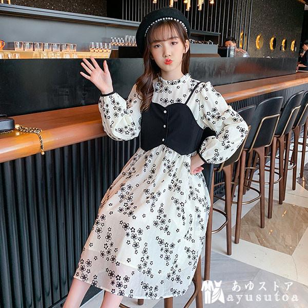 子供服 ワンピース 女の子 韓国子供服 秋服 長袖 花柄ワンピース キッズ 子供ドレス ピアノ 発表会 結婚式 誕生日 七五三 お姫様 ジュニア おしゃれ 可愛い 新品 Y45 アユストア 通販 Yahoo ショッピング