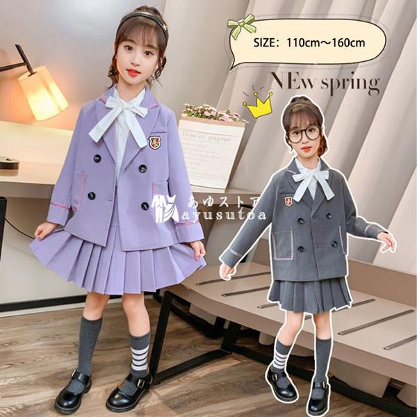 子供 スーツ 2点セット 子供服 女の子 フォーマルスーツ キッズ 入学式 卒業式 ピアノ 発表会 誕生日 結婚式 受験用 秋服 アウター ジャケット スカート 可愛い Y4596 アユストア 通販 Yahoo ショッピング