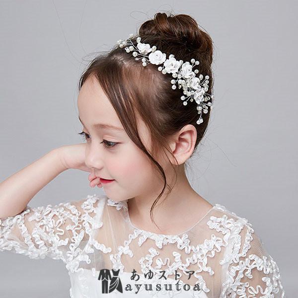 ヘアアクセサリー 子供 髪飾り キッズ ヘッドドレス 花冠 フォーマル ヘアバンド ヘアピン ティアラ かんざし ピアノ 発表会 結婚式 卒業式 可愛い おしゃれ Y アユストア 通販 Yahoo ショッピング
