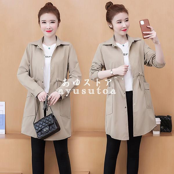 トレンチコート レディース 40代 50代 秋 春 ロング チュニック アウター コート ロングコート トップス パーカー きれいめ 大きいサイズ おしゃれ 着痩せ 新品 Y アユストア 通販 Yahoo ショッピング