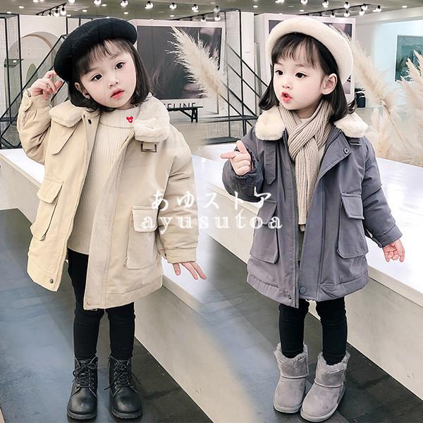 中綿コート キッズ 冬服 子供服 女の子 アウター トレンチコート 中綿ジャケット ロングコート 子供コート ベビー服 女児 赤ちゃん 暖かい おしゃれ 可愛い 新品 Y アユストア 通販 Yahoo ショッピング