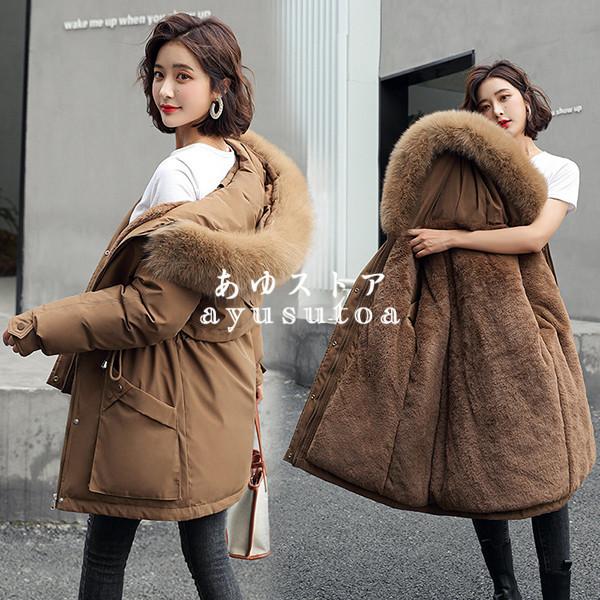 中綿コート レディース 裏起毛 40代 ロング丈 軽い 冬服 アウター 中綿ダウンコート 中綿ジャケット ダウン風コート パーカー フード付き 防寒 暖かい 着痩せ Y アユストア 通販 Yahoo ショッピング