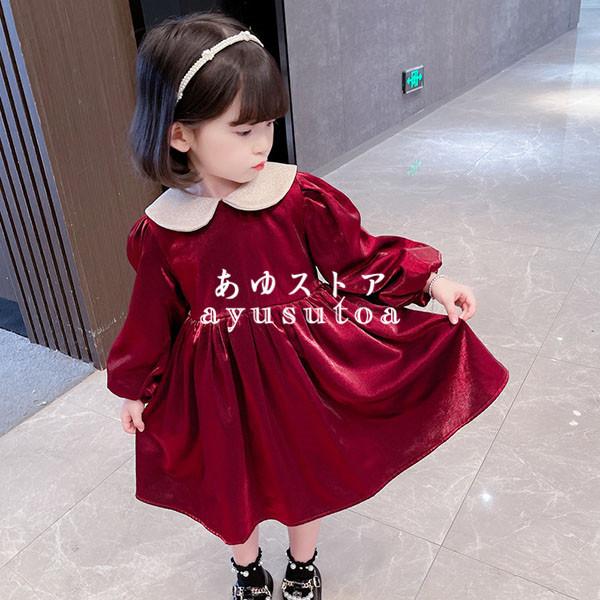 ワンピース キッズ 裏起毛 子供服 女の子 秋冬 長袖ワンピース 子供ドレス ピアノ 発表会 結婚式 韓国子供服 ベビー服 赤ちゃん お姫様 暖かい おしゃれ 可愛い Y アユストア 通販 Yahoo ショッピング