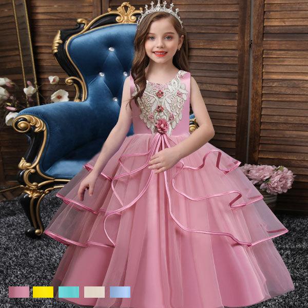 子供ドレス フォーマル 宮殿風 ウェディングドレス キッズ 女の子 ロングドレス プレゼント ピアノ ノースリーブ 結婚式 パーティー 120 130 140 150 160 170 Y602855 アユストア 通販 Yahoo ショッピング