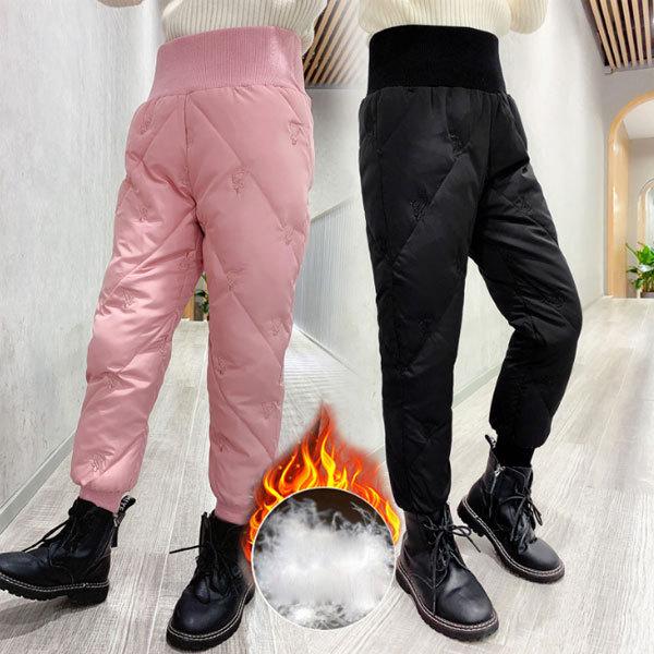 女の子 ボトムス 長ズボン ロングパンツ 冬着 厚手 ブラック ピンク ハイウエスト キッズ パンツ 新作 お出かけ 通学 スキー 大人気 110 1 130 140 150 160 Y アユストア 通販 Yahoo ショッピング