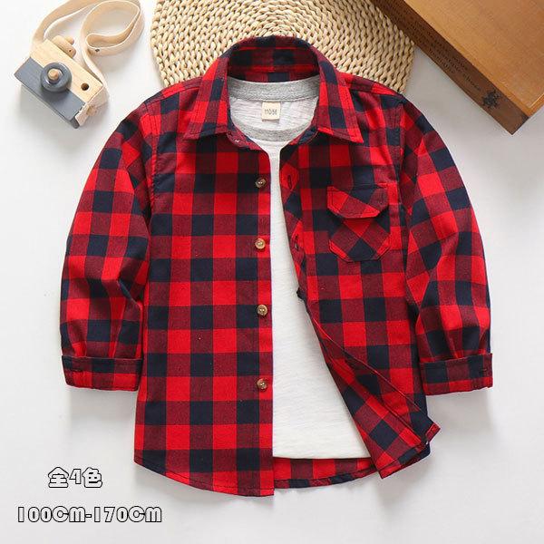 シャツ チェック柄 長袖 男の子 トップス シャツ 綿 春 夏 秋 コーデ かっこいい キッズ ボーイズ 長袖シャツ ラペル ジュニア服 通園 通学 普段着 100 170 Y アユストア 通販 Yahoo ショッピング