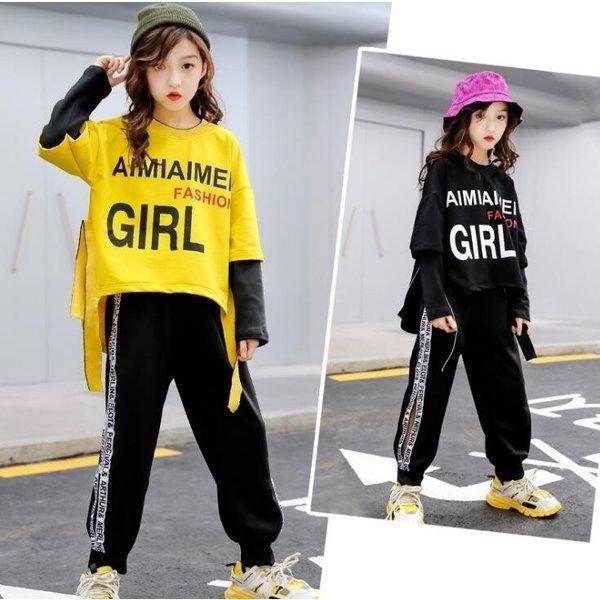 子供服 女の子 ジャージ キッズ スウェット 上下 長袖 春秋 セットアップ ジュニア Tシャツ 長ズボン スポーツウェア 運動着 おしゃれ 通学着 新品 Y アユストア 通販 Yahoo ショッピング