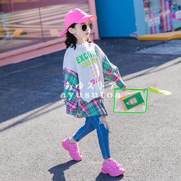 トップス キッズ 子供服 女の子 春秋 Tシャツ 長袖 ブラウス シャツ カットソー Tシャツ 韓国子供服 ジュニア ベビー服 女児 おしゃれ 可愛い 新品 150cm 160cm Y アユストア 通販 Yahoo ショッピング