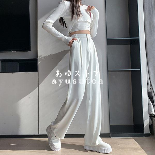 ガウチョパンツ レディース 春夏秋 40代 ボトムス ワイドパンツ 長ズボン ロングパンツ コーデ 大きいサイズ 体型カバー きれいめ ゆったり 美脚 着痩せ 新品 Y アユストア 通販 Yahoo ショッピング