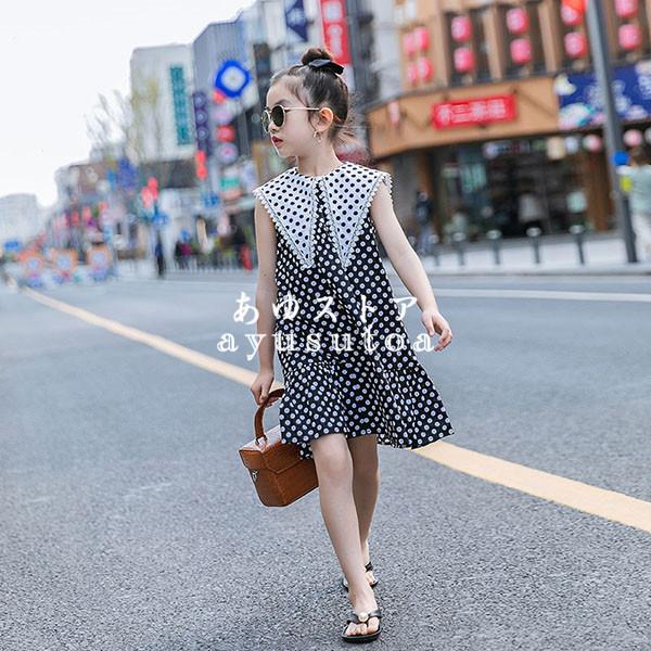 ワンピース キッズ 子供服 女の子 夏 ノースリーブ 韓国子供服 ジュニア ベビー服 子供ドレス ワンピース ドット柄 お姫様 誕生日 七五三 おしゃれ 可愛い 新品 Y アユストア 通販 Yahoo ショッピング
