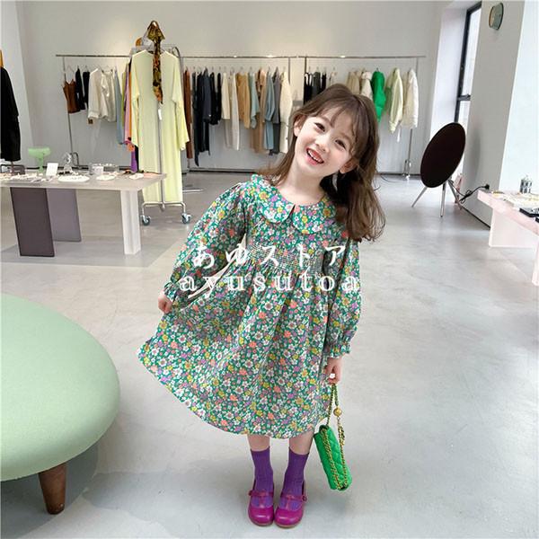 ワンピース キッズ 長袖 子供服 女の子 春服 花柄ワンピース 韓国子供服 ベビー服 子供ドレス 誕生日 ピアノ 発表会 結婚式 子ども お姫様 おしゃれ 可愛い 新品 Y アユストア 通販 Yahoo ショッピング