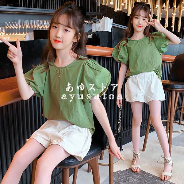 子供服 女の子 夏服 セットアップ キッズ 半袖 トップス Tシャツ ブラウス ハーフパンツ 半ズボン ボトムス 韓国子供服 ジュニア ベビー服 おしゃれ 可愛い 新品 Y アユストア 通販 Yahoo ショッピング