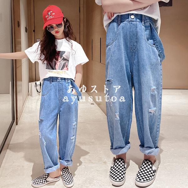 子供服 デニムパンツ キッズ 女の子 ロングパンツ 春夏秋 長ズボン ボトムス ジーンズ ストレッチパンツ 韓国子供服 ベビー服 ジュニア おしゃれ 可愛い 新品 Y アユストア 通販 Yahoo ショッピング