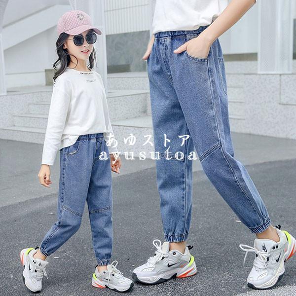子供服 デニムパンツ キッズ 女の子 ロングパンツ 春夏秋 長ズボン ボトムス ジーンズ ストレッチパンツ 韓国子供服 ベビー服 ジュニア おしゃれ 可愛い 新品 Y アユストア 通販 Yahoo ショッピング