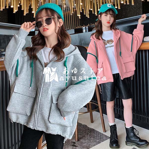 ジャケット キッズ 子供服 女の子 秋 韓国子供服 アウター コート トップス パーカー フード付き ジャンパー トレンチコート ジュニア ベビー服 おしゃれ 可愛い Y アユストア 通販 Yahoo ショッピング