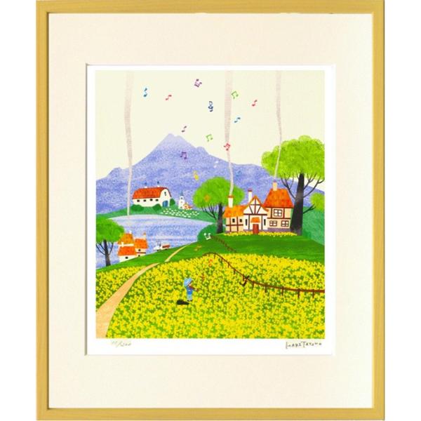 絵画 壁掛け 菜の花牧場（はりたつお） 壁飾り インテリア 油絵