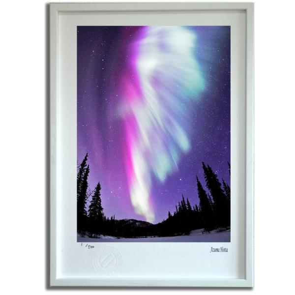 アートパネル　絵画　壁掛け　アート　オーロラ　絶景　夜景　自然　風景画　額縁　絵 Amazon.co.jp: 絵画 雪山氷河オーロラ アートパネル ポスター
