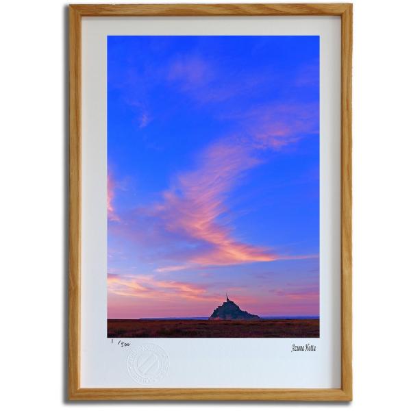 版画 絵画 夕焼けのモンサンミッシェル002 パリ 堀田東 壁掛け 版画 絵画 夕焼けのモンサンミッシェル002 パリ 堀田東 壁掛け