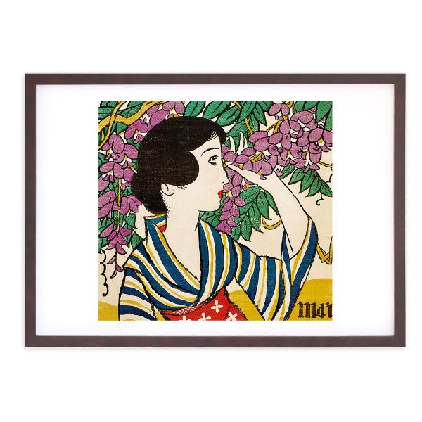 版画 絵画 名画 日本画 ＜mai＞婦人グラフ五月号表紙絵 竹久夢二