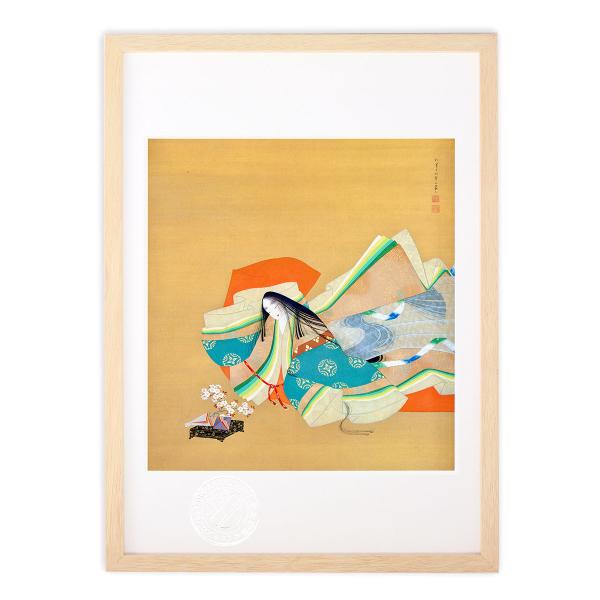 版画 絵画 名画 日本画 伊勢大輔 上村松園 インテリア 壁掛け 額入り アート モダン アートフレーム おしゃれ