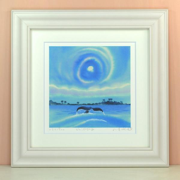 油彩　Blue Moment 油彩Blue Moment