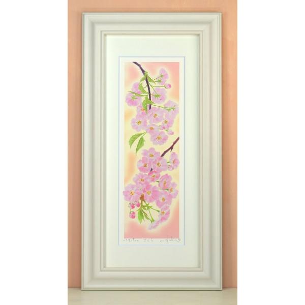 【L】 モダン 友情５ プレゼント 額入り アートパネル 玄関 インテリア 【絵画 壁飾り】 / おしゃれ 壁掛け アートフレーム ポスター リビング 〔栗乃木ハルミ・くりのきはるみ〕 アート 油絵