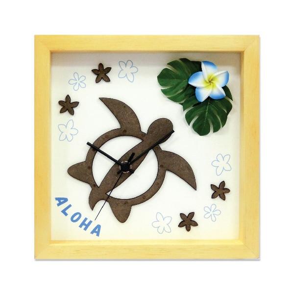 v Hawaiian Clock Honu Flower-NA Blue EH[NbN CeA Ǌ| Mtg v[g Vzj  A[g