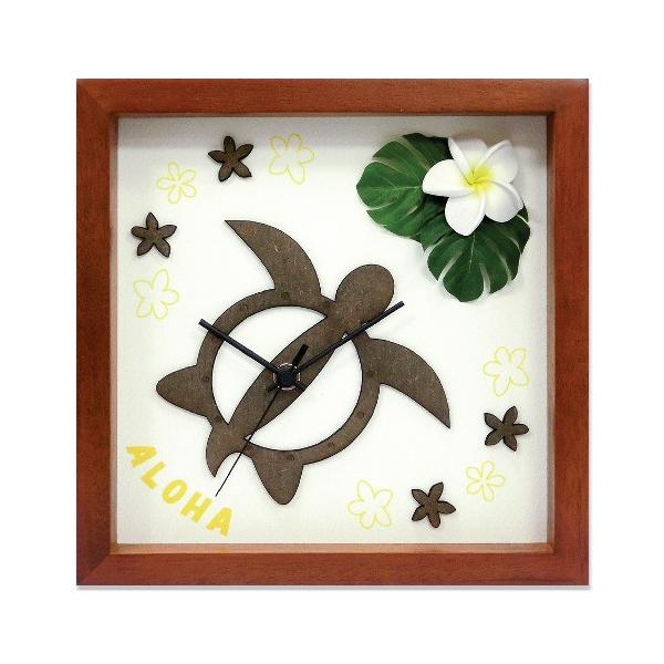 v Hawaiian Clock Honu Flower-BR Yellow EH[NbN CeA Ǌ| Mtg v[g Vzj  A[g